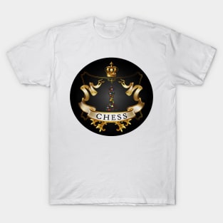 Chess Shield with Colorful Queen T-Shirt